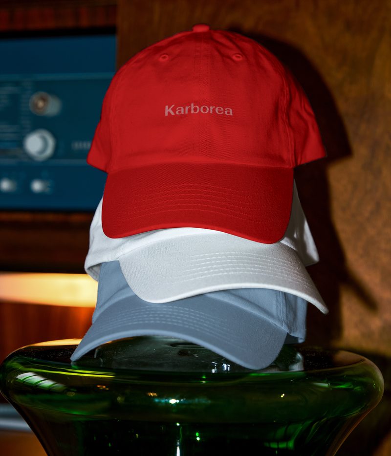 Casquettes Karborea rouge et blanche
